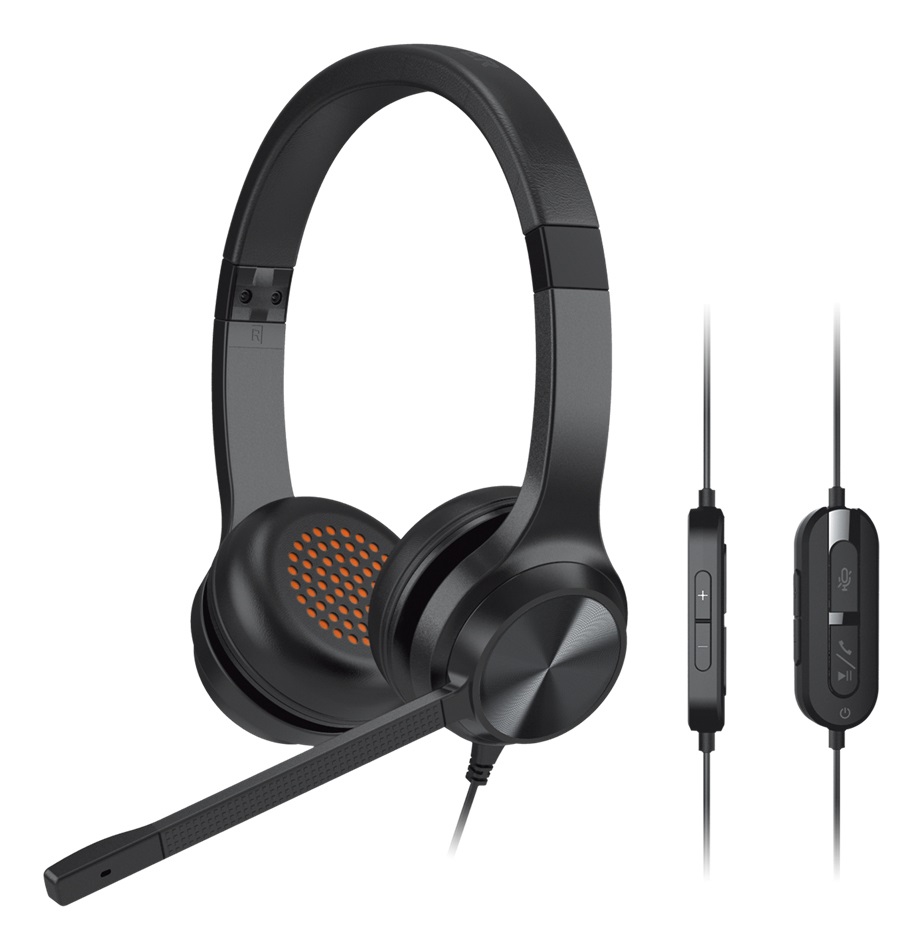 Creative Labs Chat USB Auricolare Cablato con Microfono a Cancellazione di Rumore, Nero, 2,1 m