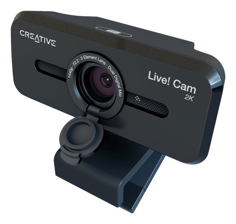 Creative Labs Creative Live! Cam Sync V3 Webcam 5 MP 2560 x 1440 Pixel USB 2.0 Nero con Zoom Digitale 4X e Microfoni Integrati