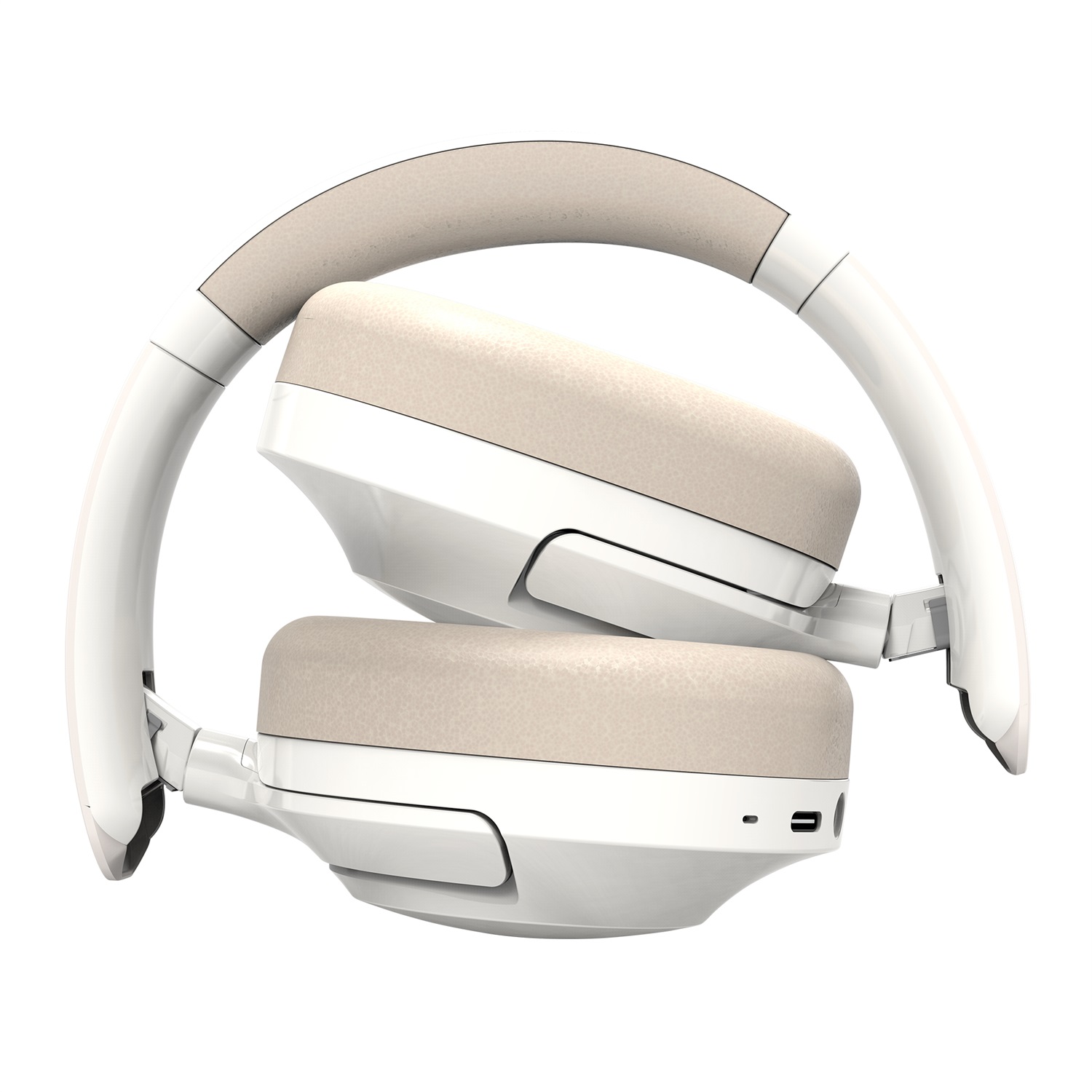 Creative Labs Zen Hybrid 2 Cuffie Over-ear Bluetooth e USB-C con Cancellazione Attiva del Rumore, Modalità Ambiente, Fino a 67 Ore di Autonomia, Crema