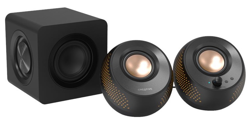 Creative Pebble X Plus Altoparlanti 2.1 USB-C con Subwoofer, Illuminazione RGB e Bluetooth 5.3
