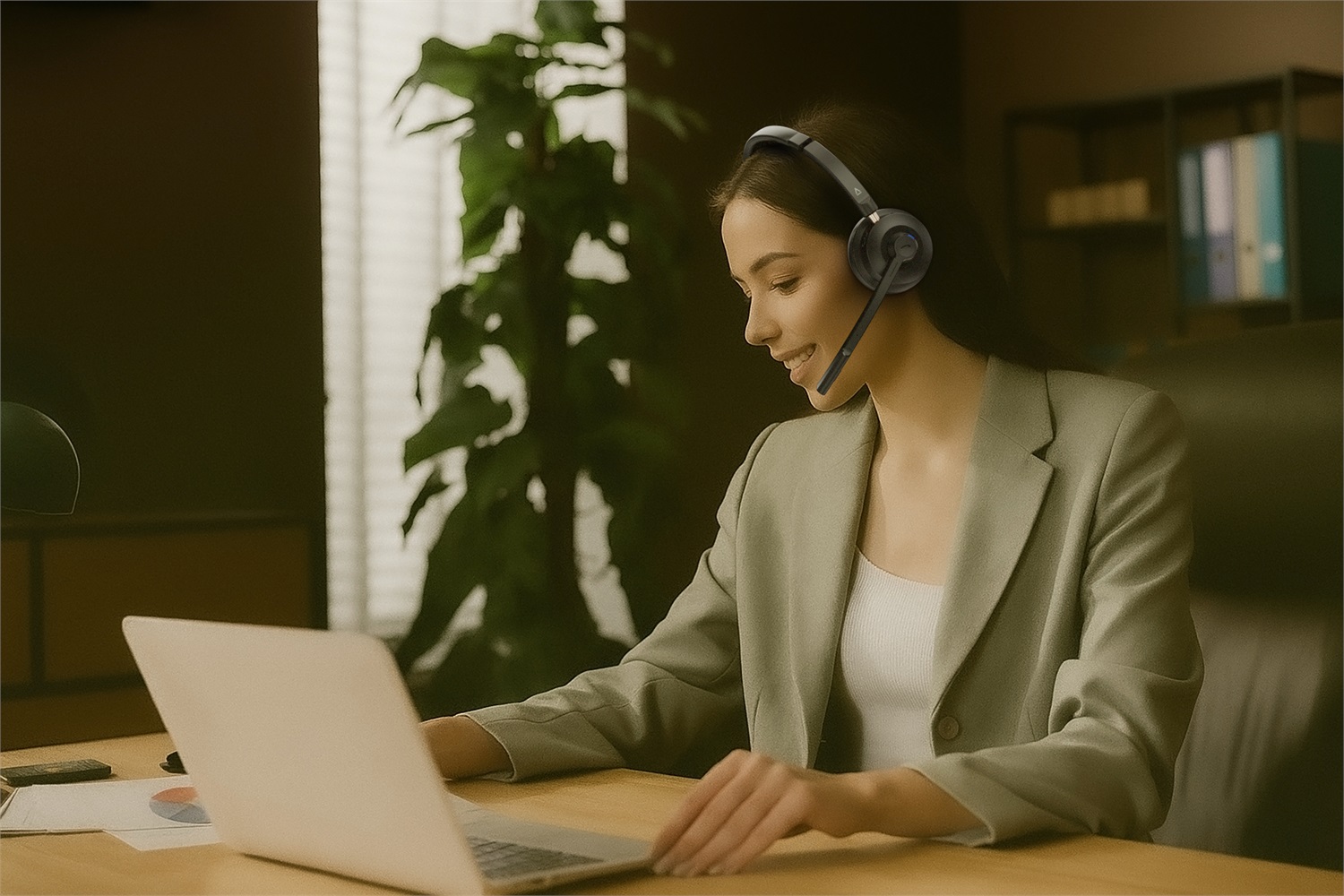 Creative Chat Wireless - Cuffie on-ear Bluetooth con microfono a braccio e cancellazione del rumore