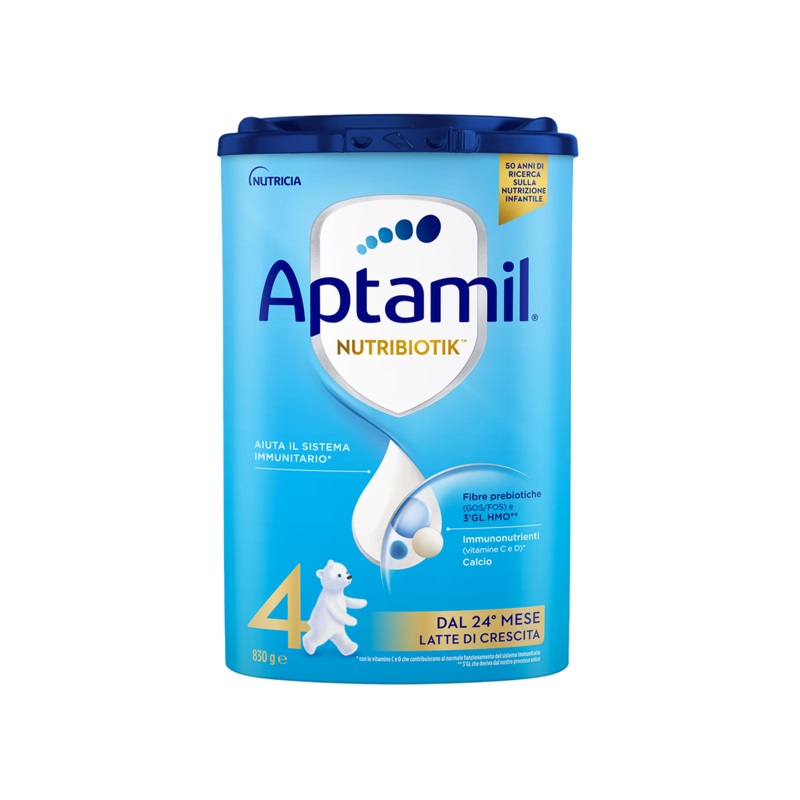 Aptamil 4 Latte di Crescita in Polvere 830g - Formula Brevettata per Bambini 24 Mesi