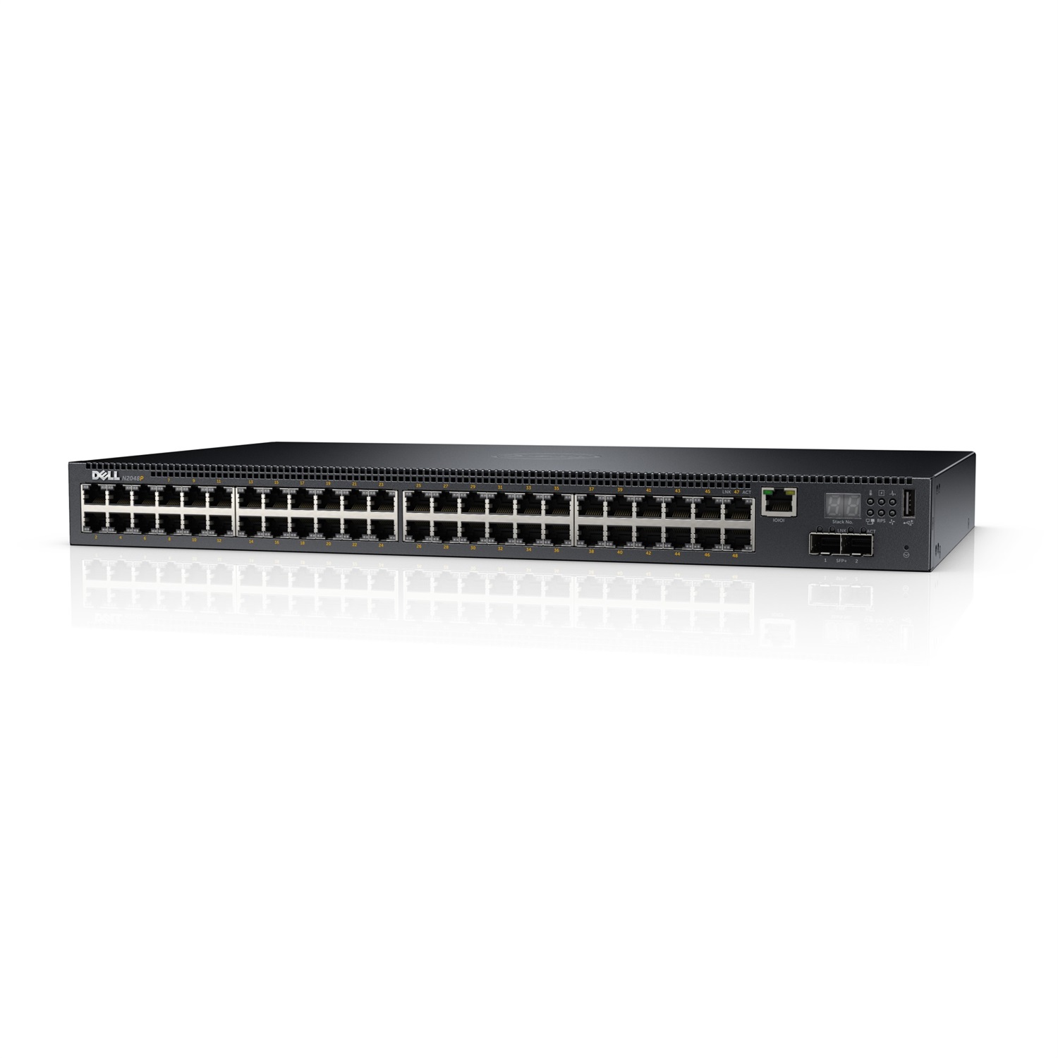 Dell Networking N2048P - Switch Gestito L2 con 48 Porte Gigabit, 2 SFP e PoE , Montabile in Rack