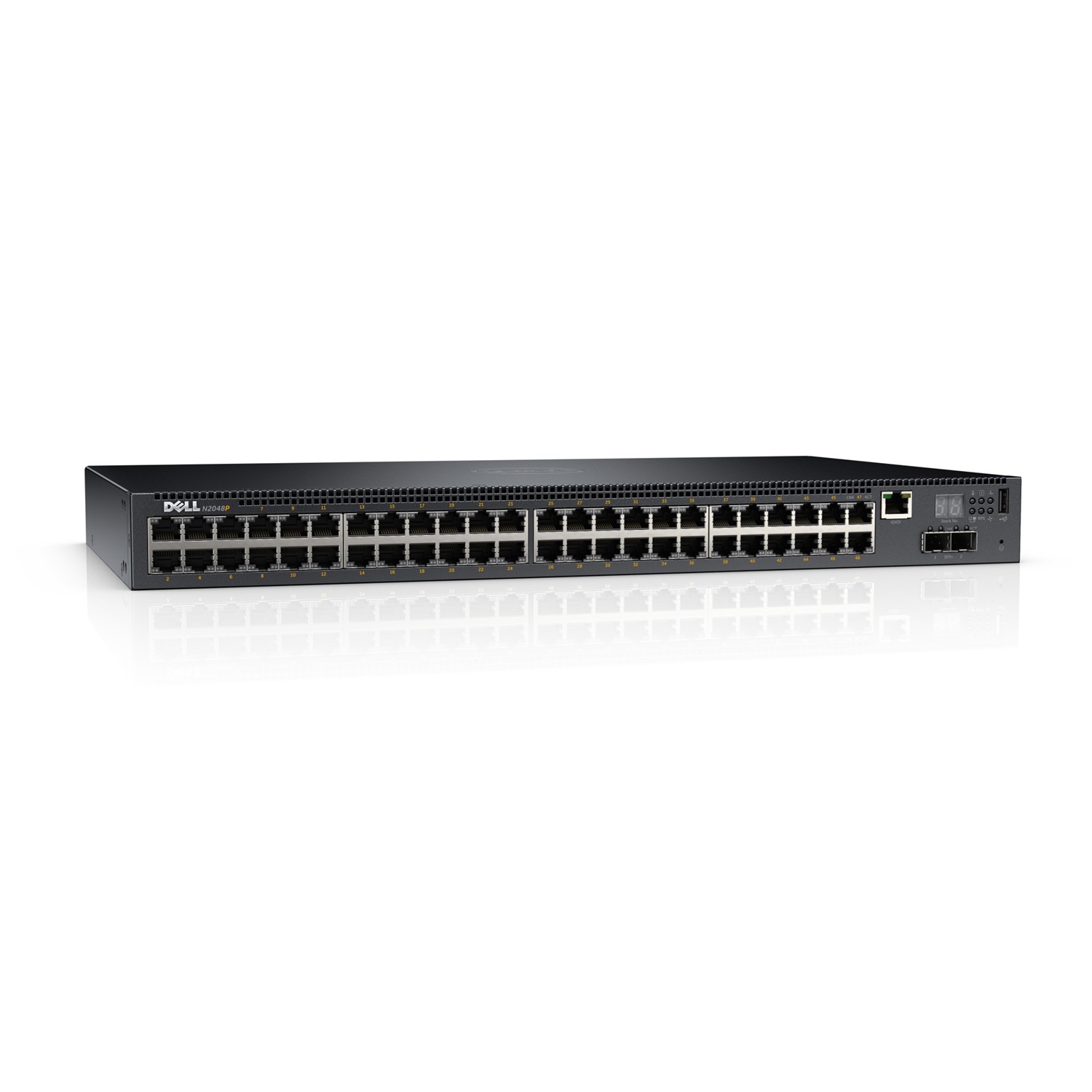 Dell Networking N2048P - Switch Gestito L2 con 48 Porte Gigabit, 2 SFP e PoE , Montabile in Rack