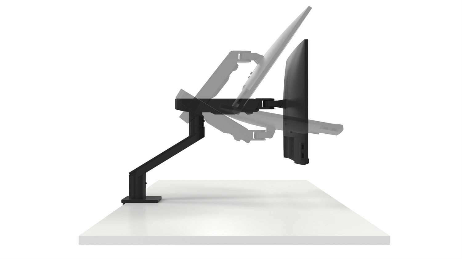 DELL Single Monitor Arm - MSA20, Supporto per Monitor Singolo, Capacità 10 kg, Dimensioni Schermo 19