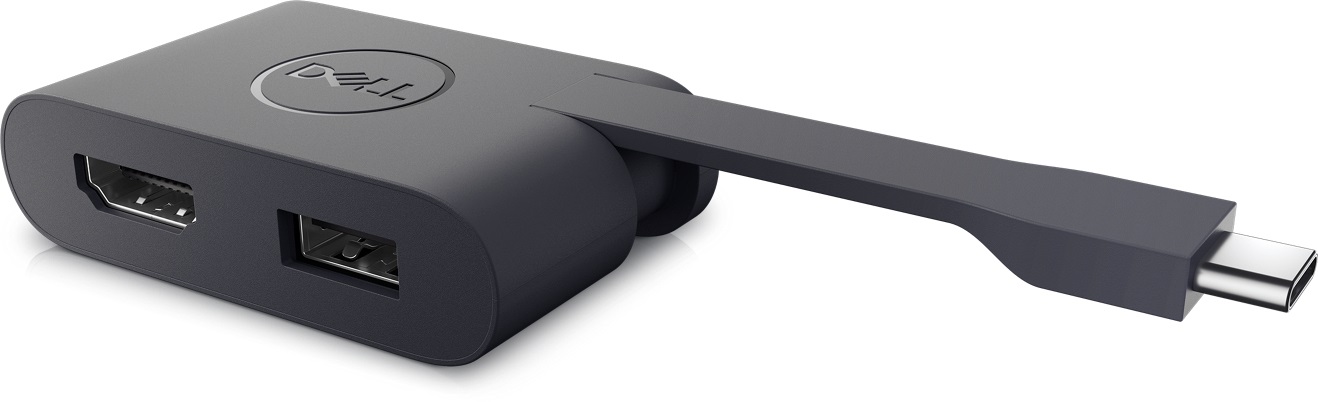 DELL DA20 - Adattatore USB tipo-C a HDMI e USB, Maschio/Femmina, Dritto, Nero