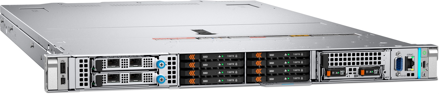 Dell PowerEdge R470 - Server con Intel Xeon 6517P, 32GB RAM, 2X480GB SSD, Alimentazione 2X1100W