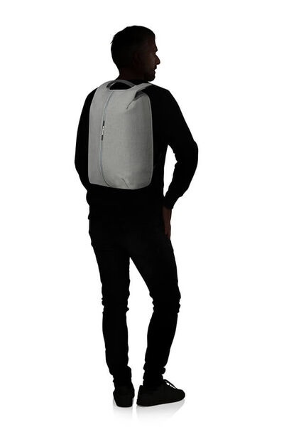 Samsonite Securipak - Zaino Porta PC Antifurto per Laptop 15,6 Pollici, 44 cm, 17 L, Grigio (Cool Grey)