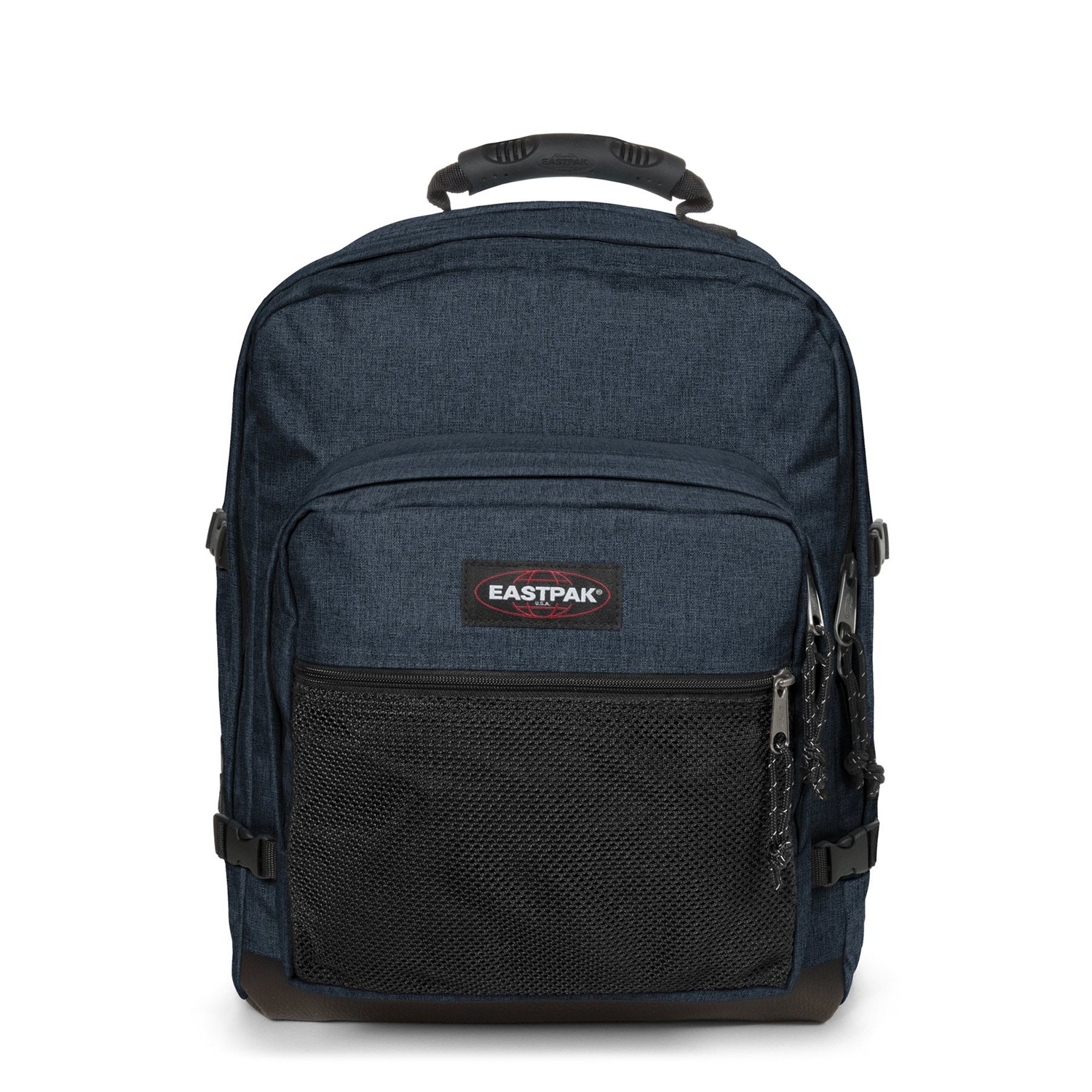 EASTPAK Ultimate Zaino Unisex - Adulto, Triple Denim, 42x32x26 cm, Nylon 100% Resistente, 2 Scomparti Principali con Tasca Frontale in Mesh