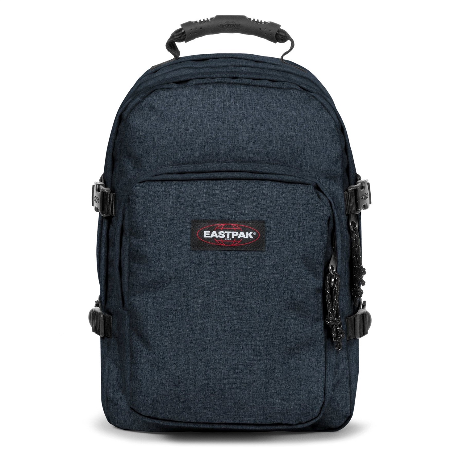EASTPAK Provider Zaino Unisex - Adulto Blu (Triple Denim) 44x31x25 cm con Due Scomparti, Tasca Frontale con Organizer e Custodia Imbottita per Laptop fino a 15 pollici