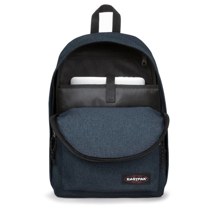 Eastpak Out Of Office Zaino 27 L Triple Denim - Schienale Imbottito, Spallacci Regolabili, Tessuto Idrorepellente