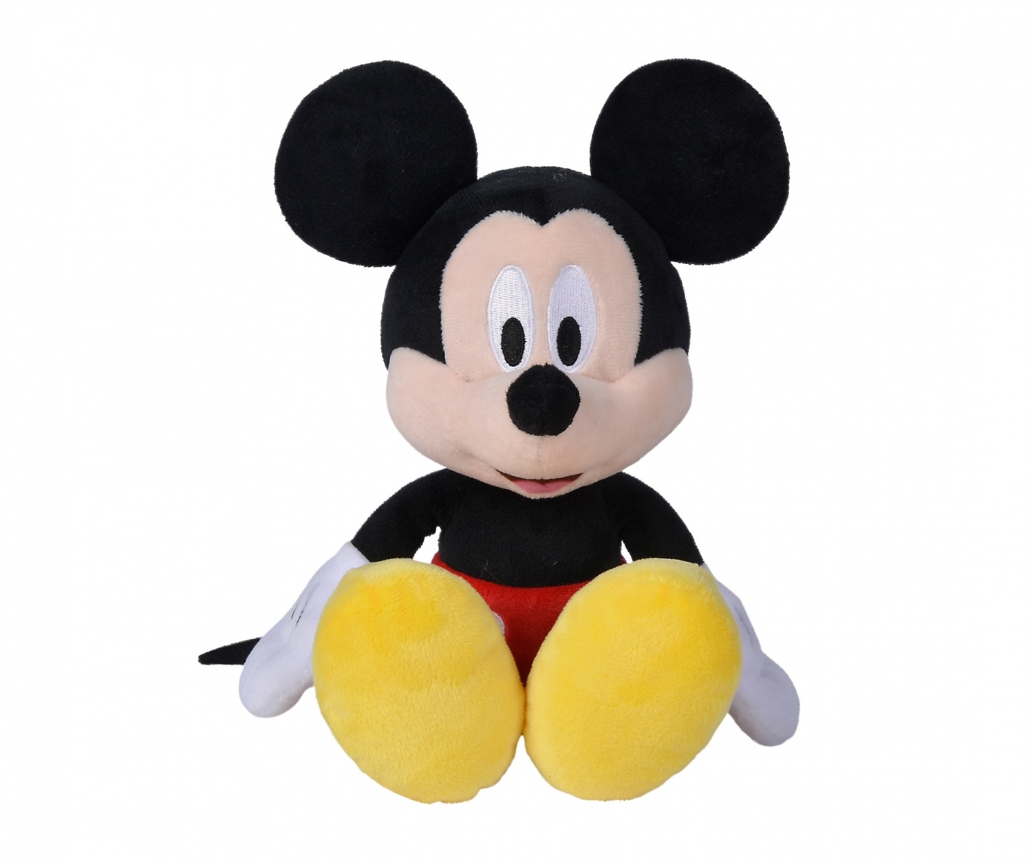 Simba - Peluche Topolino Mickey Mouse 25 cm in morbido peluche, adatto a bambini da 0 mesi, licenza ufficiale Disney