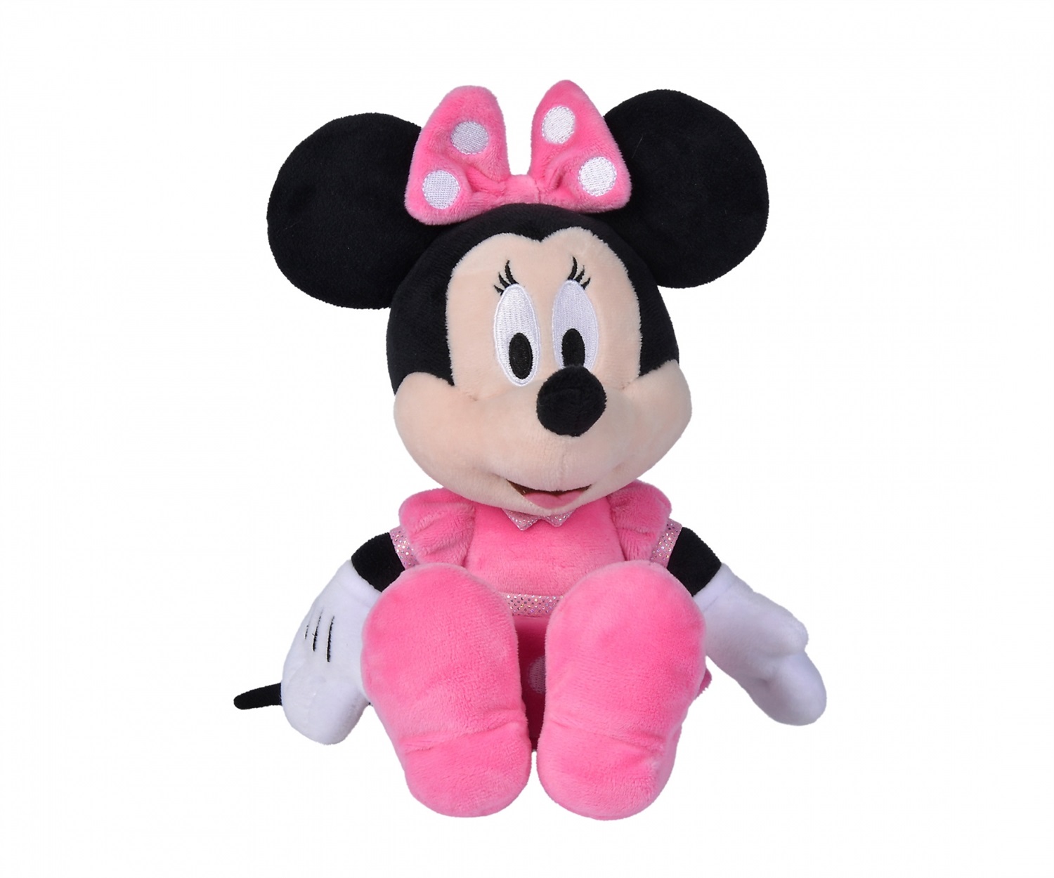 Simba Toys Peluche Minnie Mouse 25 cm - Abito Rosa, Morbido e Adatto ai Bambini