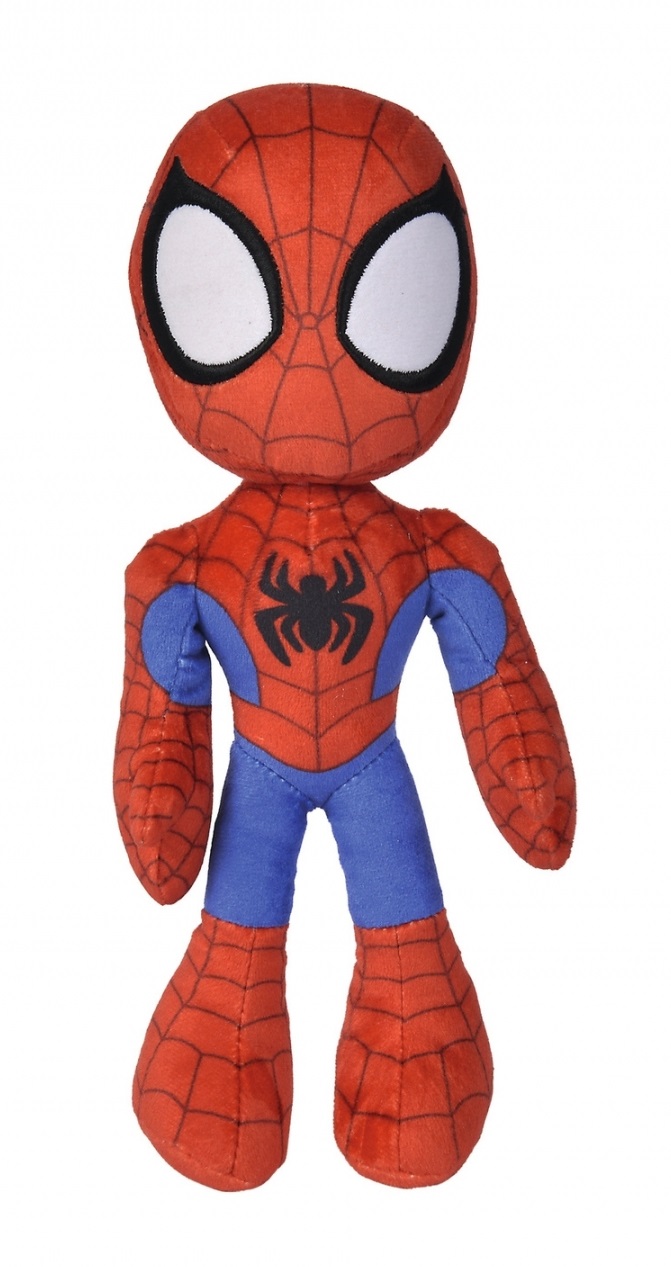 Simba - Disney Plush Marvel Spidey, Peluche 25 cm con Occhi che Brillano al Buio, 0 Mesi