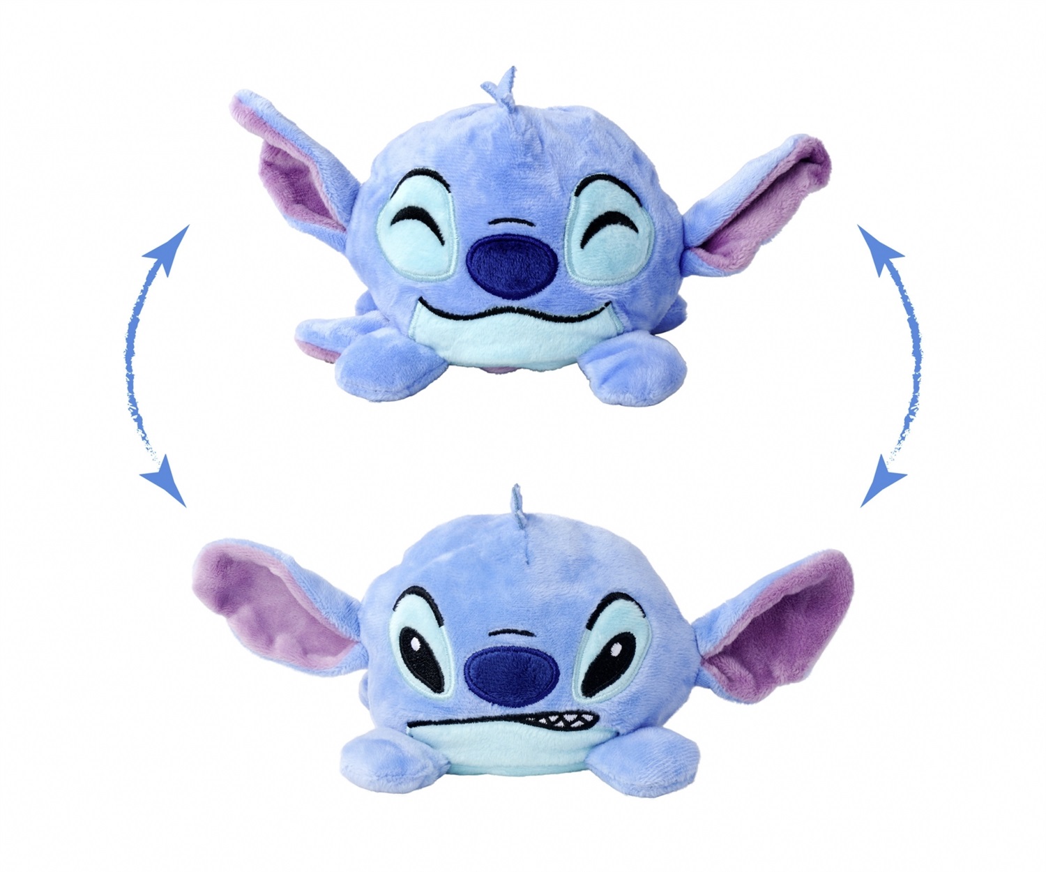 Simba Toys Peluche Reversibile Stitch Disney 8 cm - Due Volti per Bambini da 0 Mesi