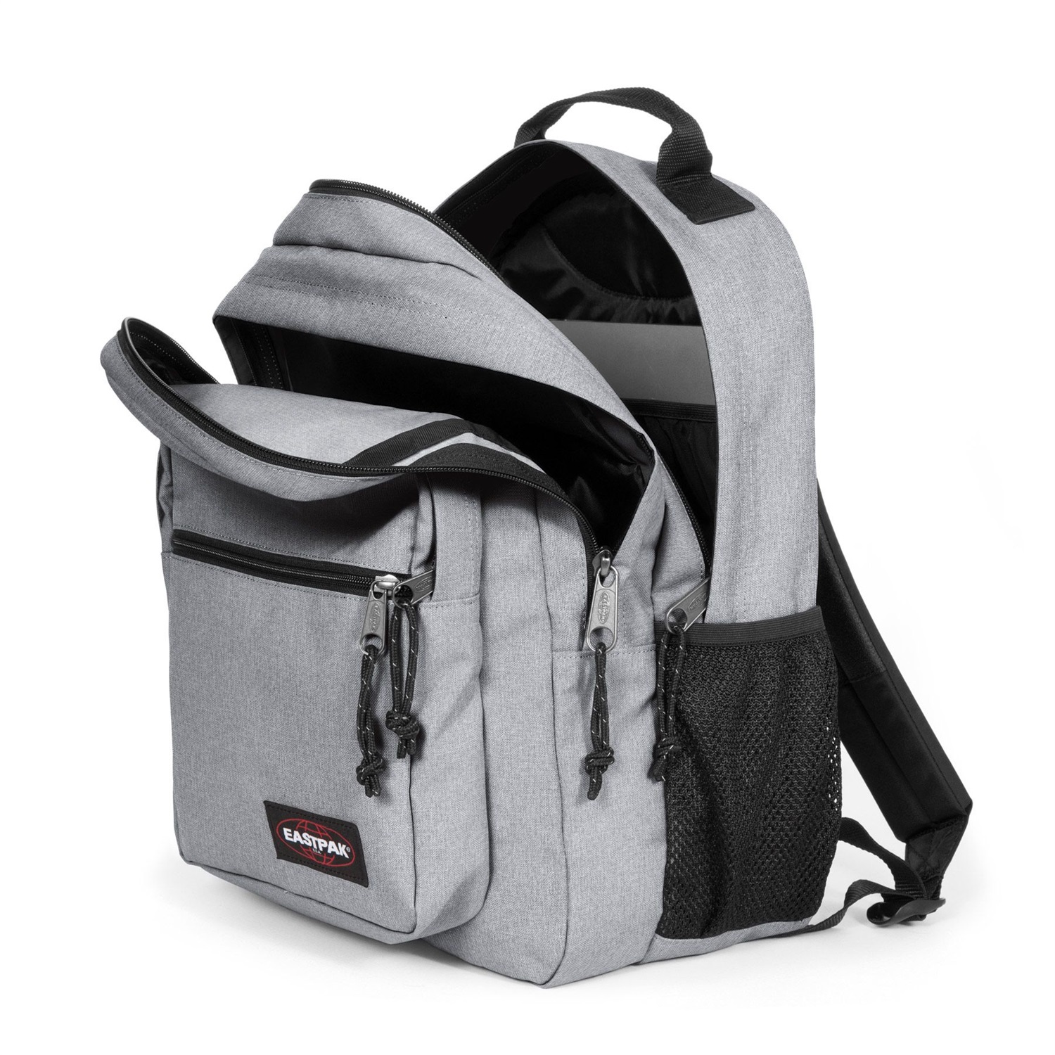 Eastpak Morius Zaino Casual Sunday Grey in Poliestere con Scomparti Multipli e Tasca Imbottita per Laptop