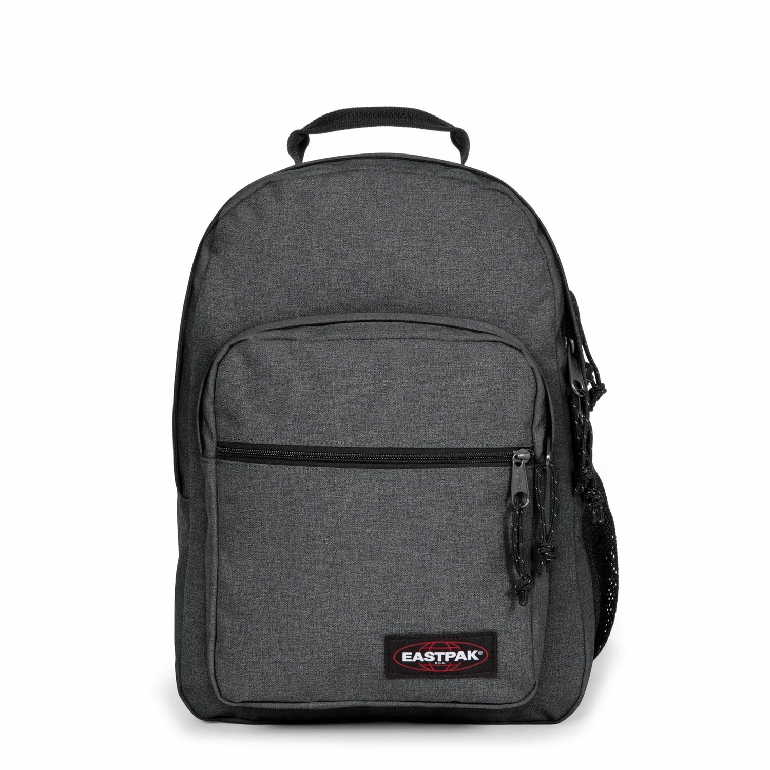 Eastpak Morius Zaino Black Denim - Zaino Casual in Poliestere con Scomparti Multipli e Tasca per Laptop