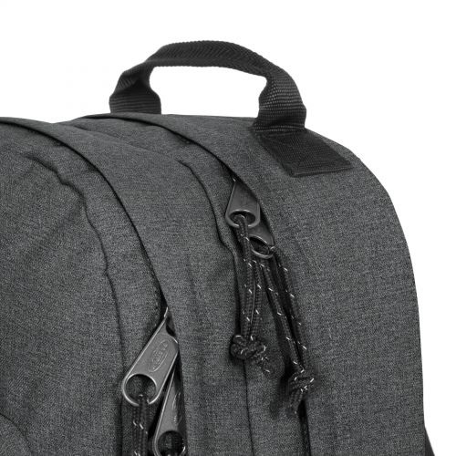 Eastpak Morius Zaino Black Denim - Zaino Casual in Poliestere con Scomparti Multipli e Tasca per Laptop