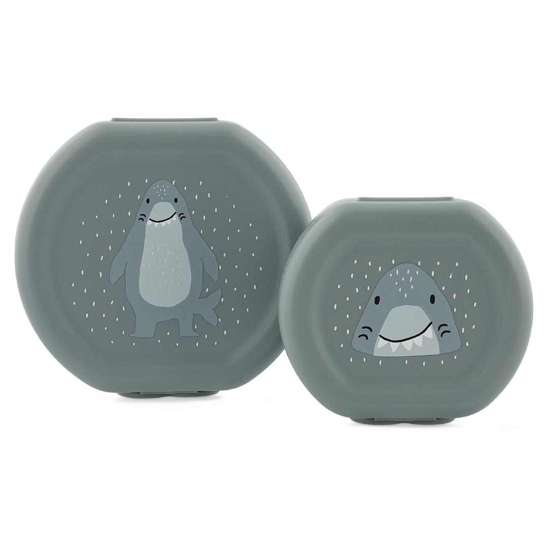 Trixie Snackbox Colorata con Clip - Set da 2 Contenitori per Snack per Bambini
