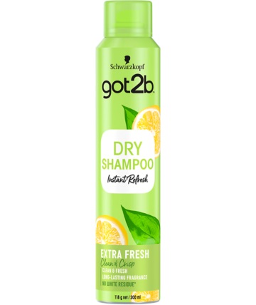 Schwarzkopf Got2B Fresh It Up Shampoo Secco 200 ml - Rinfrescante al profumo di agrumi, Long-Lasting, Senza Residui Bianchi