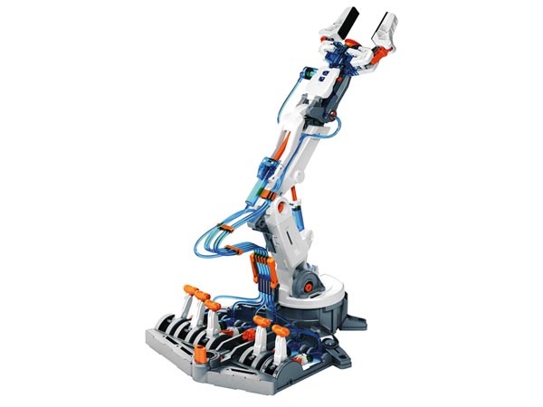 Velleman Kit Braccio Robotico Idraulico - 229 Pezzi, Funzionamento a Pressione d'Acqua, Set STEM Educativo per Ragazzi e Adulti