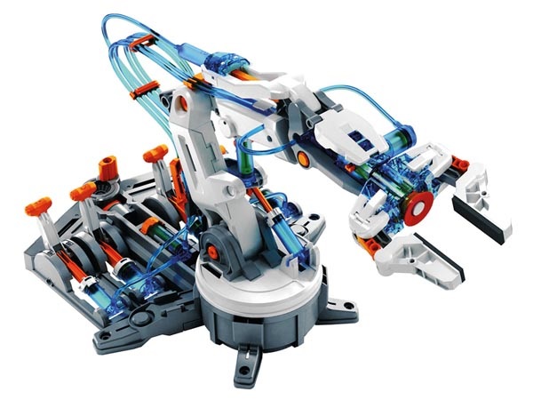 Velleman Kit Braccio Robotico Idraulico - 229 Pezzi, Funzionamento a Pressione d'Acqua, Set STEM Educativo per Ragazzi e Adulti