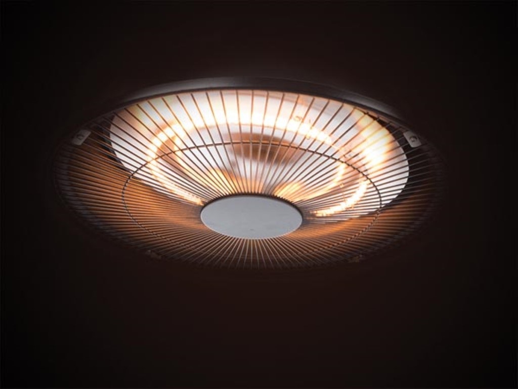 Perel Riscaldatore da Esterno 1500W Carbonio Sospeso IPX4 Retrò per Terrazza e Giardino
