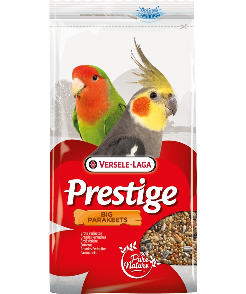 Versele-Laga Prestige Calopsitte - Cibo per Uccelli 4 kg - Miscela Completa per Parrocchetti