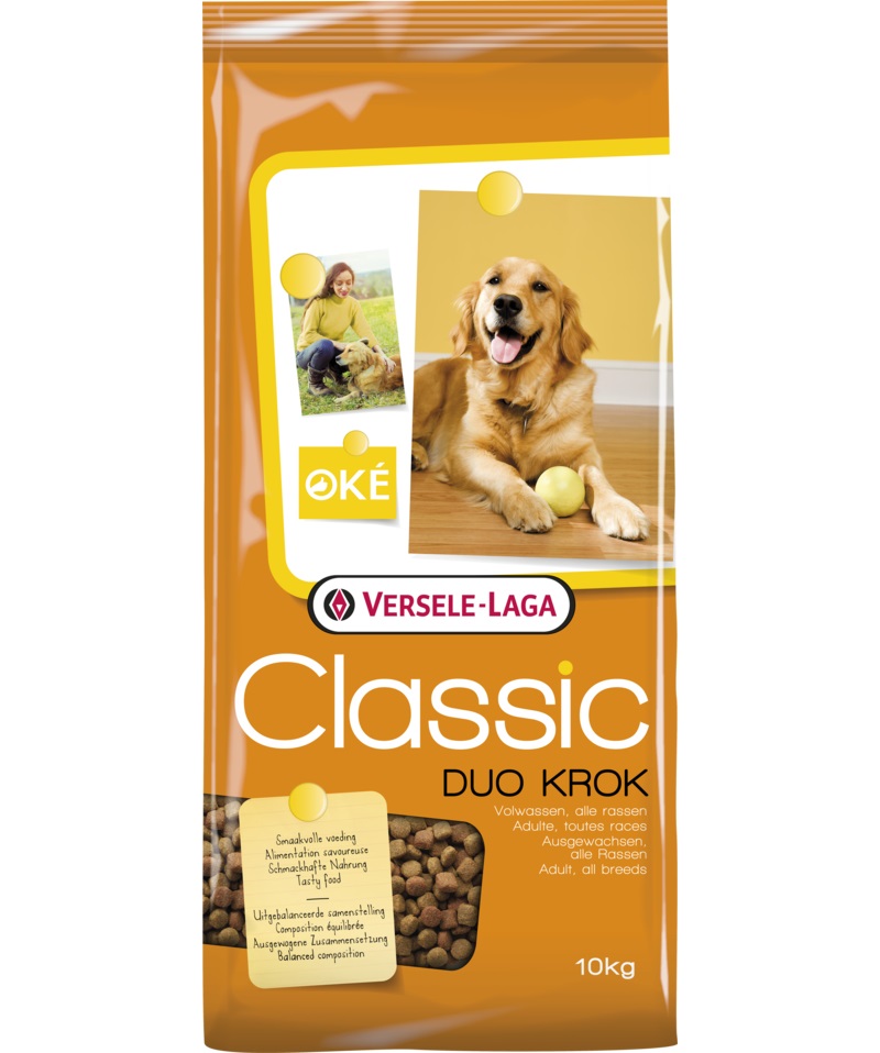 Versele-Laga Classic Duo Krok 20 kg - Alimento secco completo per cani adulti con verdure