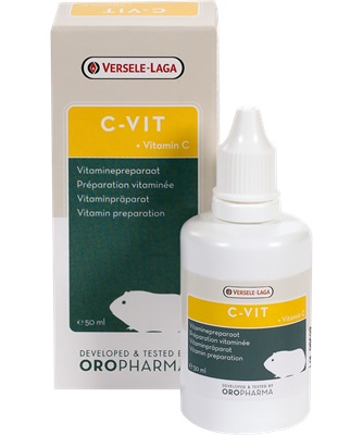 Versele-Laga Oropharma C-Vit Integratore Liquido per Cavie con Vitamina C e L-Carnitina - 50 ml