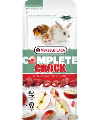 Versele-Laga Complete Crock Apple Snack Croccante con Ripieno di Mela per Conigli e Roditori - 50 g