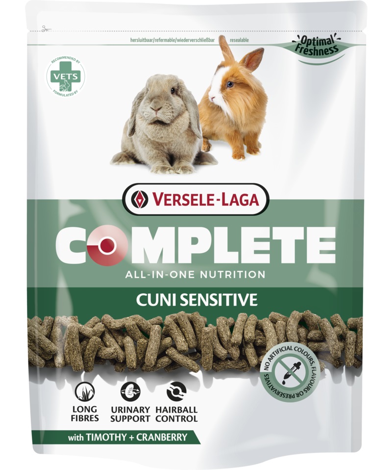Versele-Laga Cuni Sensitive Complete 500 g - Alimento Completo Estruso per Conigli Sensibili e Nani