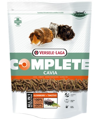 Versele-Laga Cavia Complete - Mangime Completo Estruso All-in-One per Porcellini d'India, 1,75 kg, Ricco di Fibre e Vitamina C