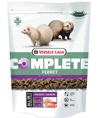 Versele-Laga Ferret Complete 750g - Alimento Completo per Furetti, Pellet Estrusi Ricchi di Proteine e Facilmente Digeribili