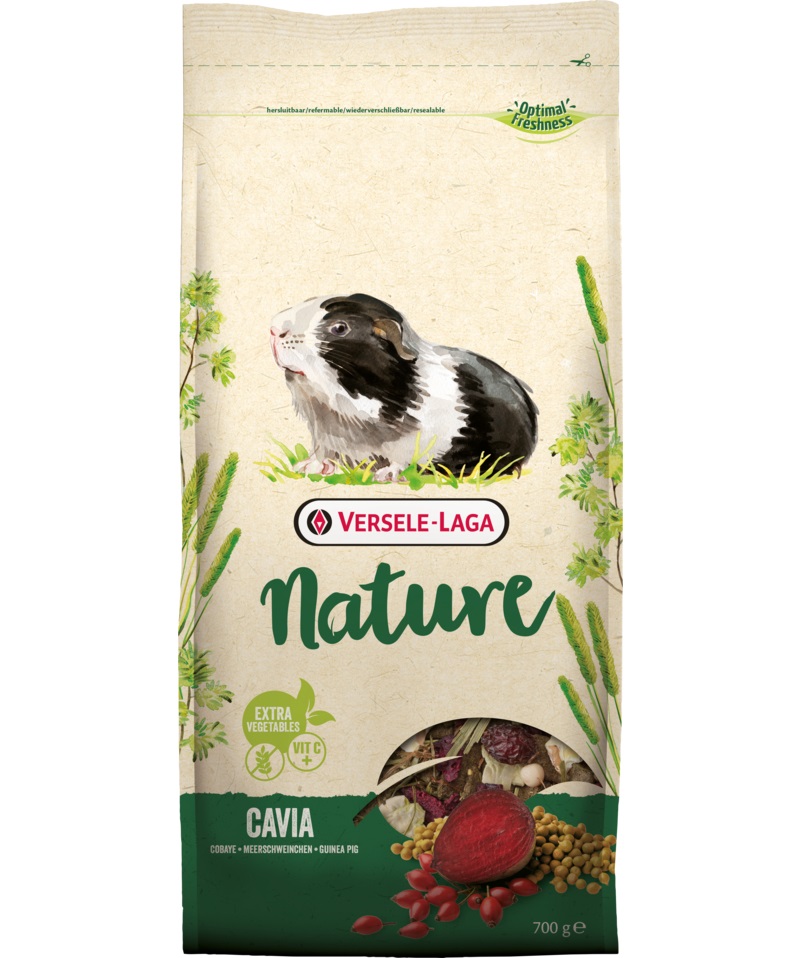 Versele-Laga Cavia Nature Snack 2,3 kg - Mangime completo per porcellini d'India, privo di cereali, con verdure e erbe