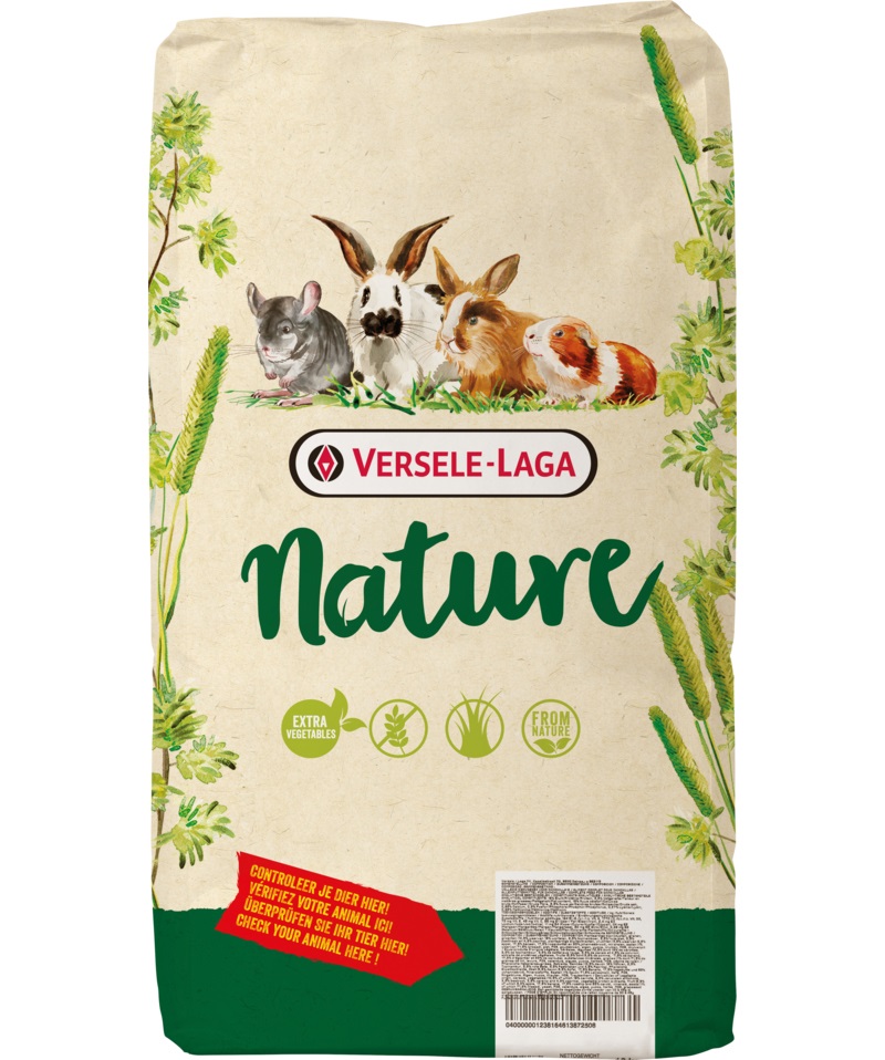 Versele-Laga Cuni Nature 700 g - Mangime Completo Senza Cereali per Conigli e Conigli Nani, Ricco di Erbe e Verdure, con Vitamine e Minerali