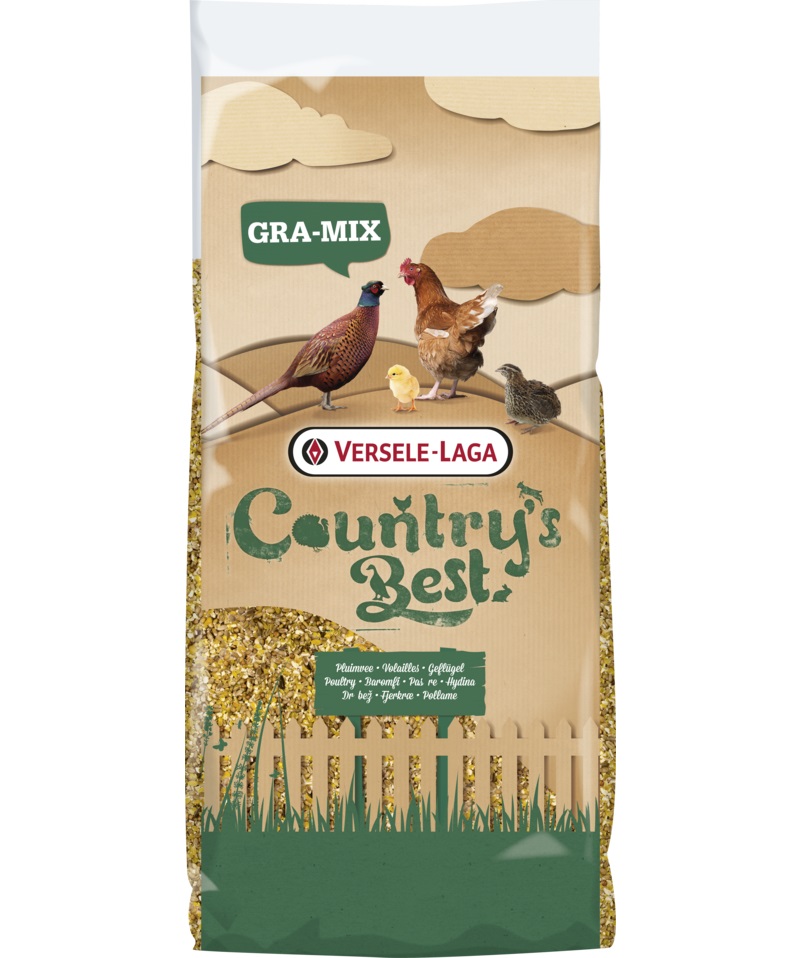 Versele-Laga Country's Best Gra-Mix Ardennese - Miscela per Pollame 4 kg con Mais, Semi di Girasole e Piselli