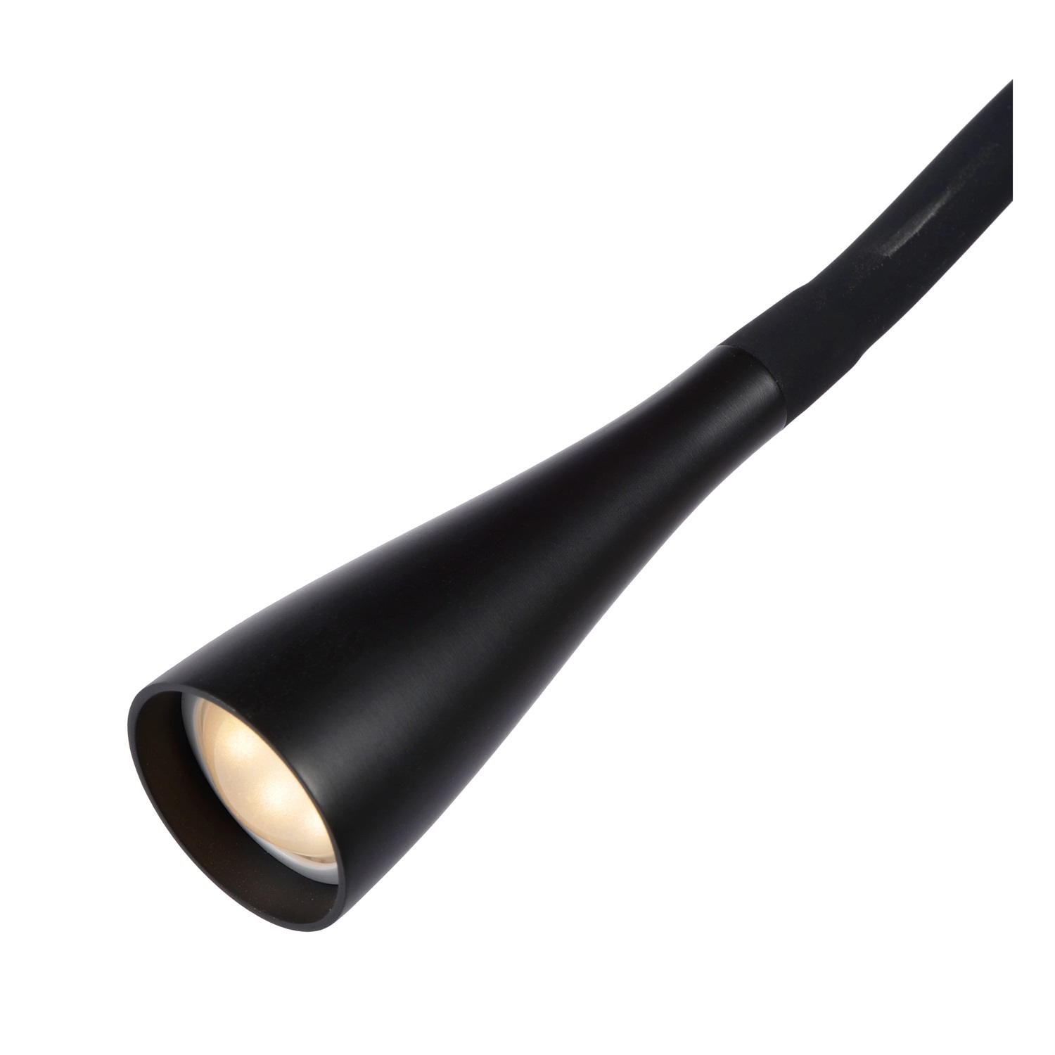 Lucide ZOZY - Lampada da terra LED dimmerabile 4W 3000K con testa regolabile e sensore touch, colore Nero