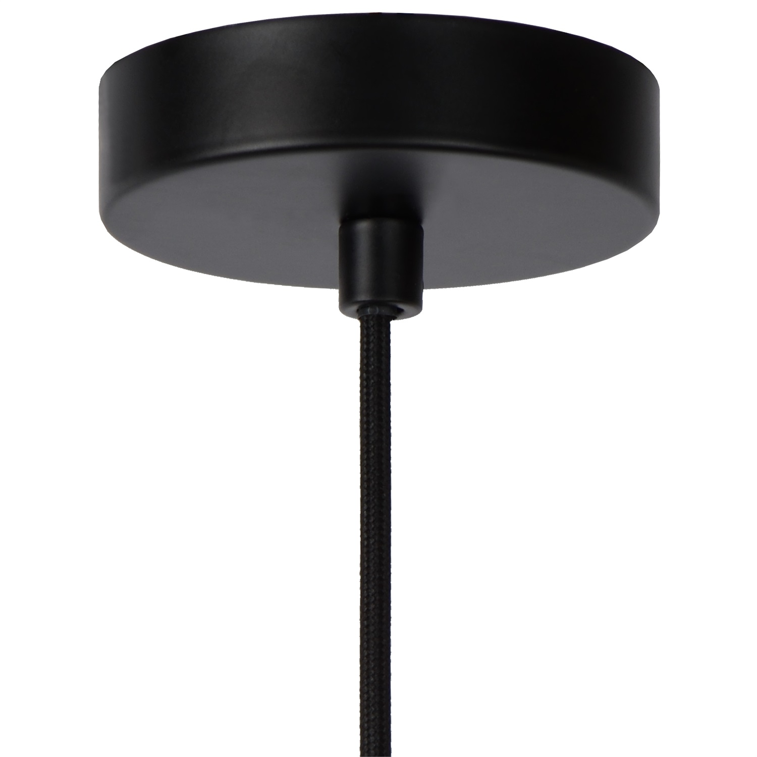 LUCIDE JULIUS - Lampadario a sospensione Ø 20 cm, E27, Grigio fumo, Altezza regolabile, Compatibile LED