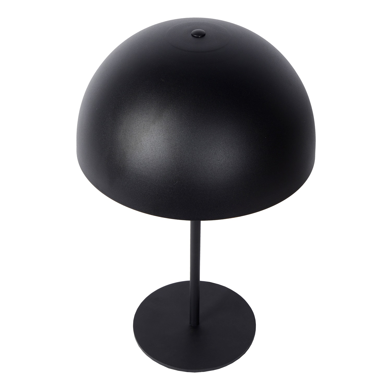 Lucide SIEMON - Lampada da tavolo in acciaio Ø 25 cm, 1 luce E14, compatibile LED, interruttore On/Off