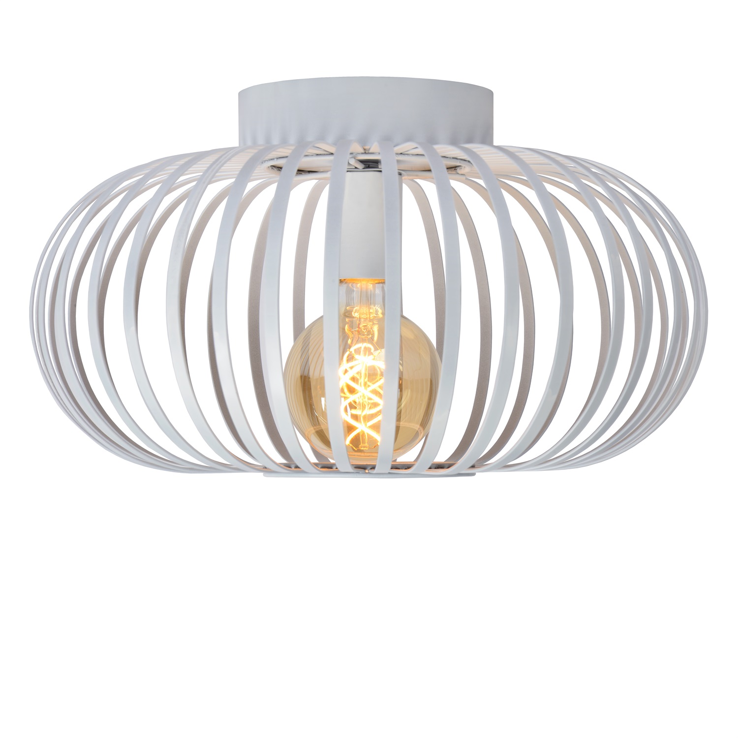Lucide MANUELA Lampada a Soffitto E27 60W Bianco in Metallo Dimmerabile