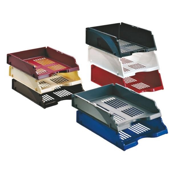 Esselte Vaschetta Portacorrispondenza Transit - Bianco - 26 x 33,6 x 7,6 cm - Polistirene Alta Resistenza