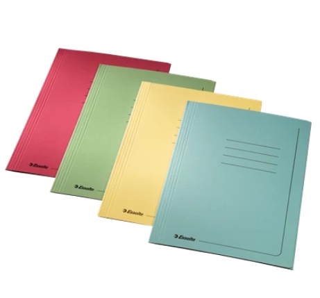 Esselte Cartelle MANILLA Giallo 25x35 cm 295 g/m² con Dorso Espandibile - Confezione da 25 pezzi