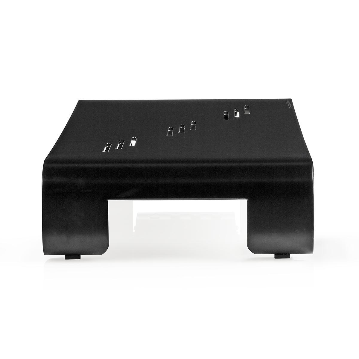 Nedis Supporto per Monitor Ergonomico in Alluminio con Hub USB 4 Porte - Capacità Fino a 18 kg