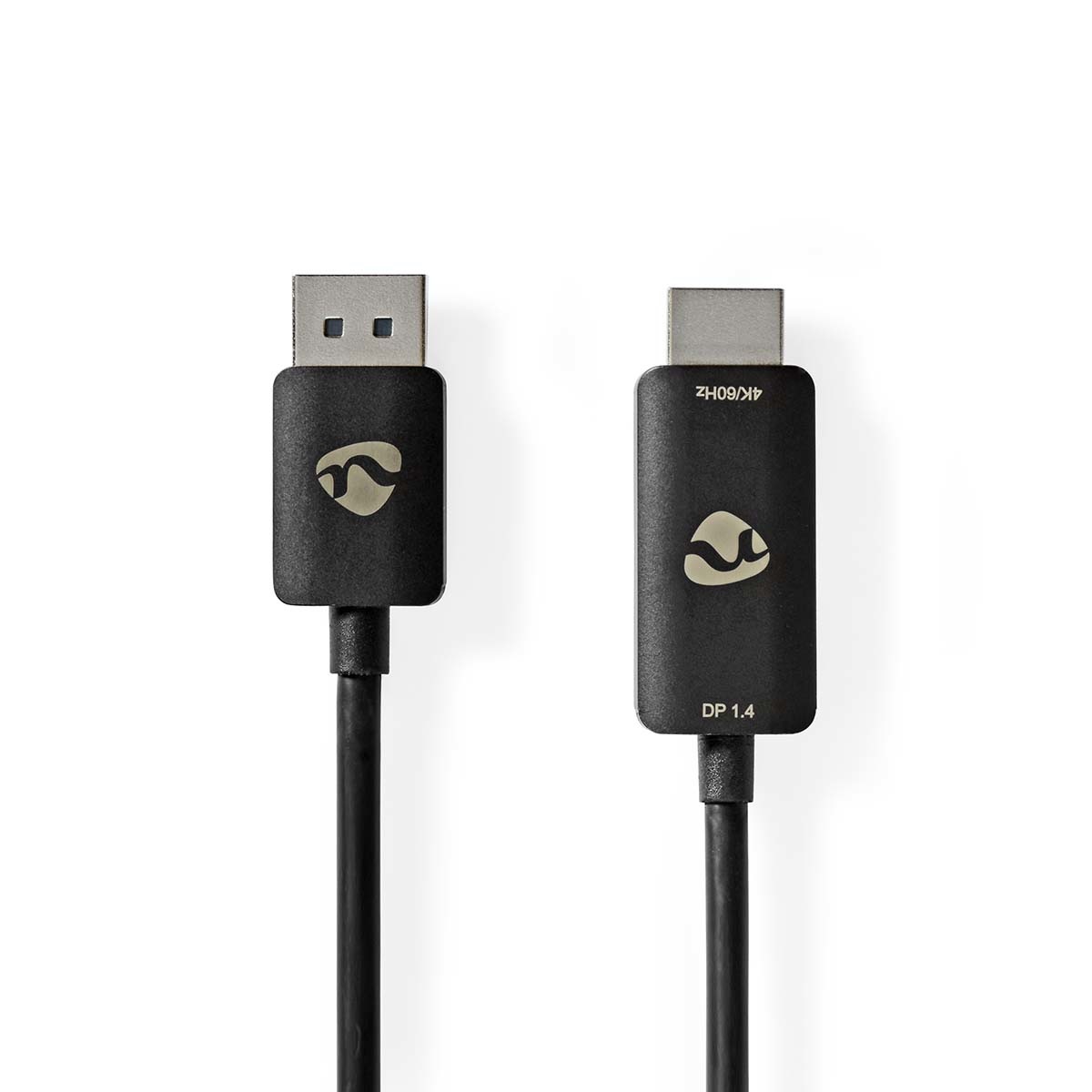 NEDIS Adattatore DisplayPort a HDMI™ 8K @ 30Hz - 1.80 m, Placcato Nichel, Tondo, Nero