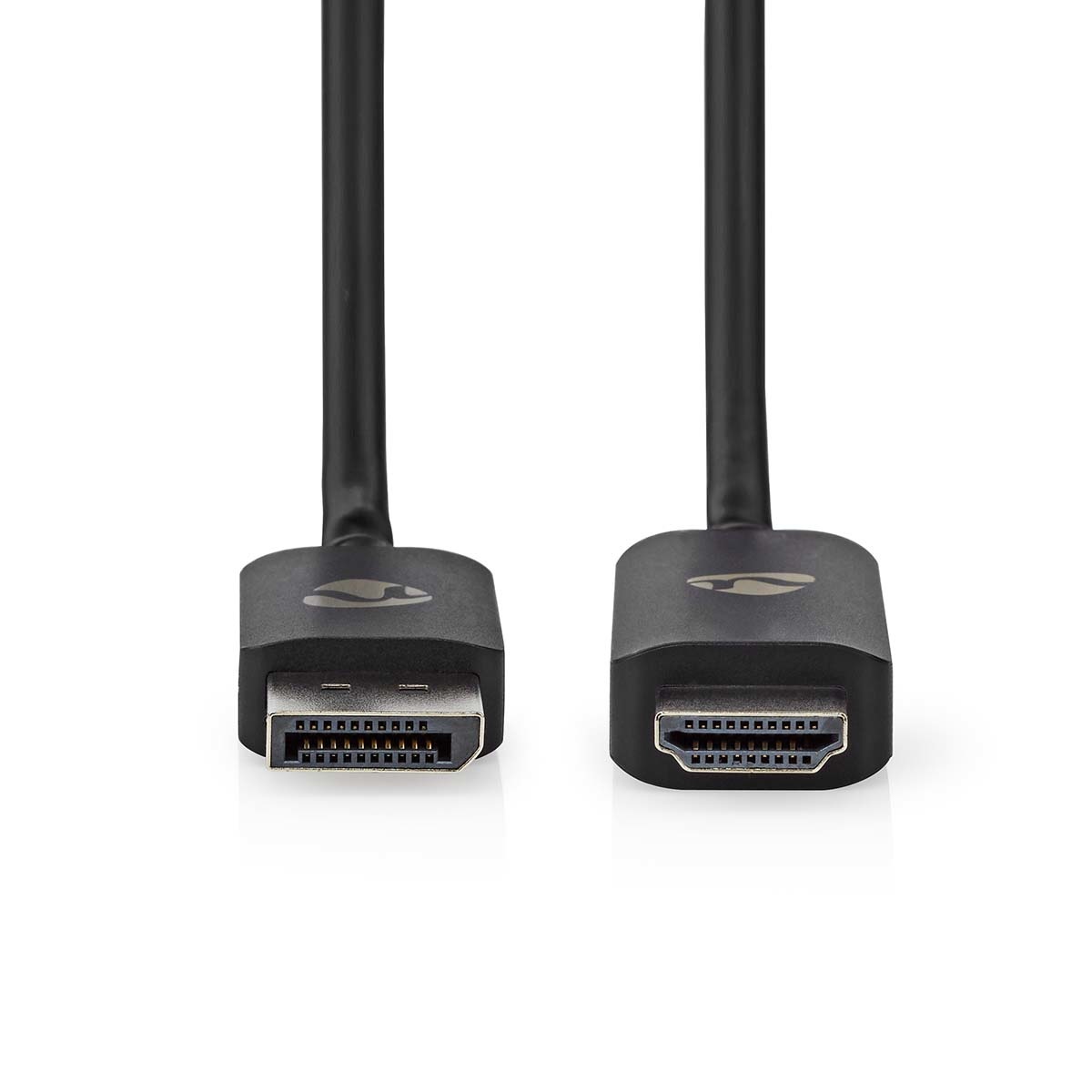 NEDIS Adattatore DisplayPort a HDMI™ 8K @ 30Hz - 1.80 m, Placcato Nichel, Tondo, Nero
