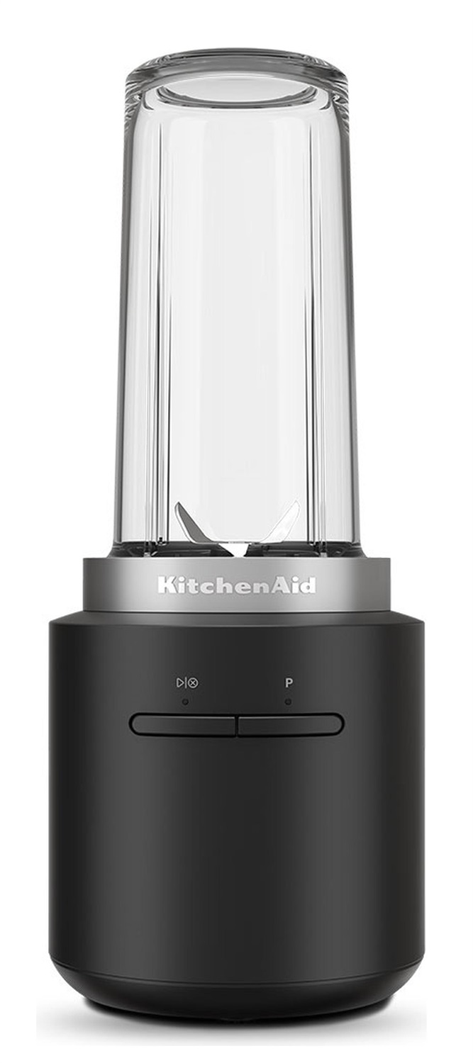 KitchenAid GO Frullatore Portatile Senza Fili 473 ml con Lame Asimmetriche e Coperchio da Viaggio