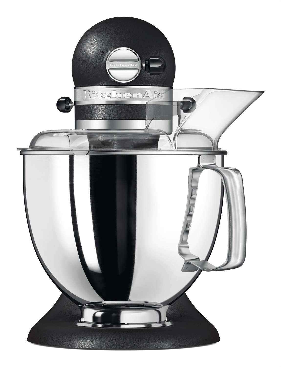 KitchenAid 5KSM175PBK Robot da Cucina 300 W 4,8 L Nero con 7 Accessori Inclusi e Testa Inclinabile