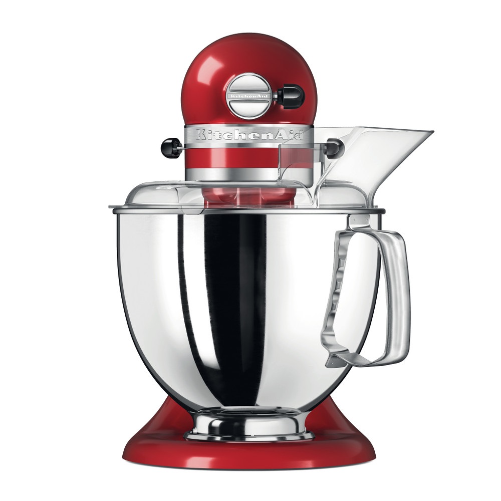 KitchenAid 5KSM175PS Robot da Cucina Planetario 300 W 4,8 L Rosso Imperiale con 10 Velocità e Accessori Inclusi