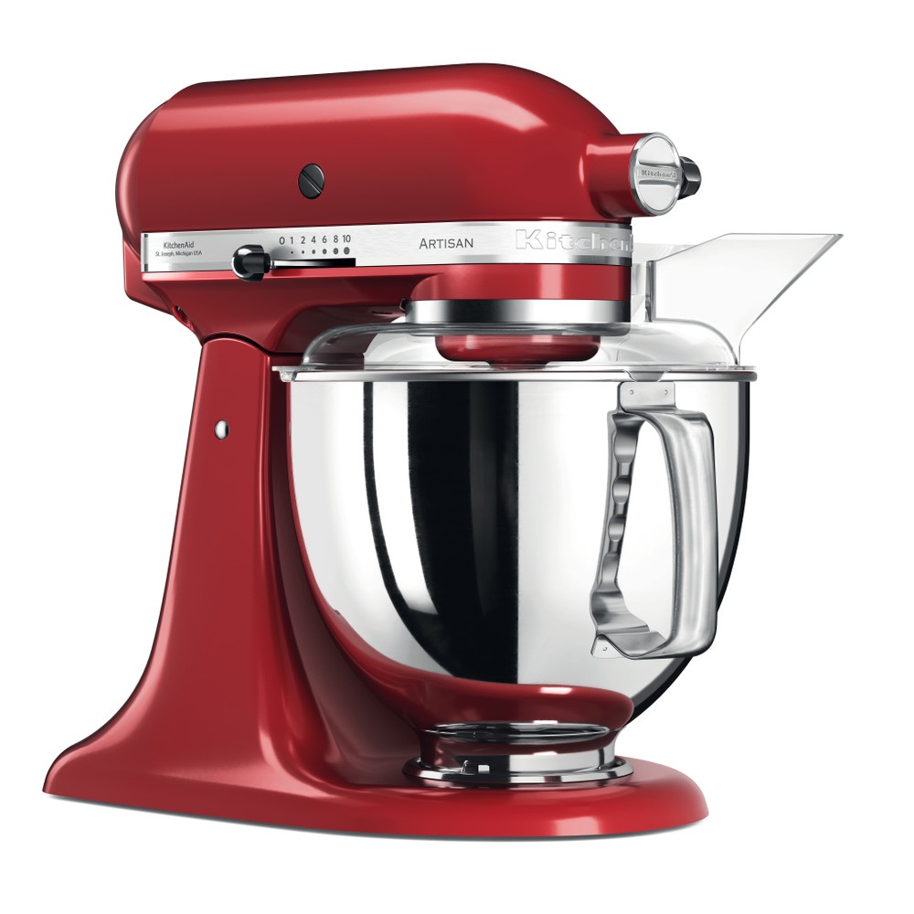 KitchenAid 5KSM175PS Robot da Cucina Planetario 300 W 4,8 L Rosso Imperiale con 10 Velocità e Accessori Inclusi